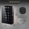 Horlogeboxen Cases 24 Automatische Watch Winder Luxe horloge-verzamelbox met grote capaciteit High-end zeven kleuren LED-verlichting Handleiding PE Pianolak 230724