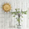 Väggklockor lyx kreativitet landsbygdsklocka hem design tyst trä minimalistisk duvar saati grande dekor gåva
