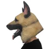 Scary toys halloween dog head mask latex lifelike animal pattern wolfhound masks theater toy fancy dress dance party popular trendy JY25