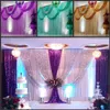 wedding stage curtain with Beatiful Swag Wedding drape and curtain wedding backdrop 3m 6m marriage stage curtain244c