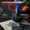 Машина татуировки Последняя разъема RCA Magi Tattoo Machine Роторная ручка Электрическая пулемет Профессиональная машина с постоянным макияжем 10000 об / мин 4,0 мм ход 230724