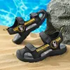 Новый стиль летние детские сандалии для мальчиков Sports Kids Boys Water Sneakers без скольжения легкие пляжные сандалии 608