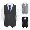 Gilet da uomo Gilet a righe Abito monopetto Designer Brand Senza maniche Cappotto formale Top Abito per adulti Tuxedo 230724