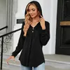 Blouses pour femmes automne décontracté chemises à manches longues femmes col en V grille Blouse solide ample à carreaux imprimé hauts travail Blusas femme Camisas E