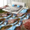 Achtergronden Wellyu 3D Bergbeek Water Kreek Grond Driedimensionaal schilderij Aangepaste grote schaal Muurschilderingen Pvc Dik om te plakken