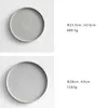 Plates Simple Black And White Gray Western Plate Korean Steak Dessert El Restaurant Tableware