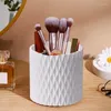 Lagringsflaskor 360 Roterande skrivbordshållare Makeup Brush Organizer Multi-Purpose Cosmetics Brushes Solution For Eyeliner Pencil och Tall