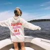 Womens hoodies tröjor färgade varje händer av en anledning hoodie rolig mode hoody tröja citat jumper unisex pullovers outfits tops 230724