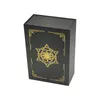 Activités de jeux de plein air The Knight Laser Gold Foil Tarot Board Game Set Stamping Luxury PVC Waterproof Wear-resistant Divination Cards 230725