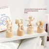 Dekorative Objekte Figuren moderne einfache hölzerne Tier Ornamente Schöne kreative Wohnzimmer Schlafzimmer Kinder Dekorationen Boho Dekor 230724