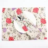 Table Napkin 30x40cm Flower Placemats Fashion Cotton Linen Placemat Heat Insulation Mat Dining Fabric Napkins 2 Colours