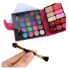 Lidschatten, 32 Farben, Make-up-Lidschatten-Palette, Rouge, Lippenstift, Lipgloss mit Etui, Pinsel, matt, glitzernd, langanhaltende Schönheit, Augenpalette 230724