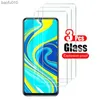 3 pezzi per Xiaomi Redmi Note 9 Pro pellicola protettiva per schermo in vetro temperato per Xiaomi Redmi Note9 Pro Glass 9H L230619