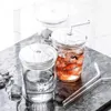 Drinkware Tumblers Glass Cup Strå Glass Student Water Cup Flower Te Cup Handy Cup