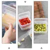 Dinnerware Sets 2 Pcs Salad Container Fridge Butter Cover Case Sealing Dish Storage Cases Keeper