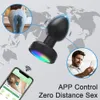 Juguetes para adultos Control de aplicación vibrador anal Bluetooth hip plug masajeador de próstata masculino masturbación femenina juguete sexual para adultos 230725