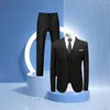 Abiti da uomo Smoking leggero Abito da uomo in 3 pezzi Abito elegante da uomo Giacca classica da matrimonio formale Giacca stampata per uomo