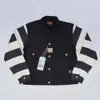 Women's Down Parkas BOB DONG Black White Stripes 507XX Canvas Jacket Vintage Rugged Style Biker Coat Men HKD230725