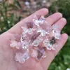 Tuindecoraties 20 mm Crystal Snowflake Beads 1 gat glazen zonnecatcher kroonluchter prisma onderdelen Home Decor hanger hangende zon catcher