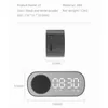 Tragbare Lautsprecher Intelligenz LED Drahtlose Bluetooth-kompatibel Lautsprecher Spiegel Oberfläche Uhr Doppel Alarm Unterstützung Karte FM Sound Bar R230725