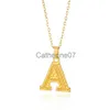 Pendant Necklaces DUOYING Custom Initial Necklace Personalized A-Z Initials Pendant Kids Jewelry Wave Chain Gold Letter Necklace Gift J230725