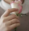 Hochzeit Ringe Luxus Weibliche Kristall Schmetterling Dünne Ring Klassische Gold Farbe Engagement Charme Weiß Zirkon Stein Für Frauen