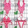 Klassische Bikinis Set Bademode Mode Brief Drucken Badeanzüge Sommer Yoga Übung Sexy Designer Charme Dame Zwei Stücke Sets