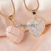 Pendant Necklaces 2022 Fashion Heart Opal Choker Necklace Women Girls Rose Quartz Crystal Heart Necklace Trendy Princess Jewelry Accessories Gifts J230725