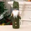 Copertina Gnomi svedesi Tomte Topper per vino Babbo Natale Borse per bottiglie Decorazioni natalizie Sxjun