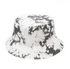 Wholesale ins Tie Dye Summer Bucket Hat for Women Men Fashion Reversible Bob Ladies Panama Skateboard Sun caps Fisherman Hat DB408