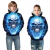 Digital Digital Printed Dziecięce z kapturem z kapturem z kapturem z kapturem Trenda marki dla dzieci pullover top xs-xl