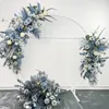 Fleurs séchées accessoires de mariage artificiel Crescent Arrangement de ligne de fleurs Table Ball fini t Stage Road Road Clead Arch Decor Floral 230725