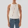 Débardeurs pour hommes 2023 été hommes Sexy décontracté haut court Slim Fit sans manches gilet pour hommes mode solide serré vêtements Streetwear Camisole