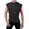 Männer Tank Tops 2023 Sommer Baumwolle Ärmellose Pullover Master High-end-Mode Gedruckt T-shirt Weste Fitness Sport Stil männer