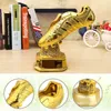 Decorative Objects Figurines Resin Football Golden Boot Trophy Statues Champion Soccer Trophies Football Fan Gift Office Decoration Model Decor Crafts 230724