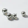 Stud Earrings 10mm 12mm Silver 925 Grey Round Bead For Women Girls Fashion Daily