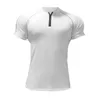 T-shirts pour hommes Chemise d'été Version coréenne Slim Fit Séchage rapide Respirant Col rond Tendance jeunesse Polyvalent Blanc MenT-shirt