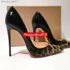 Дизайнер обувь для обуви бесплатная доставка мода женская обувь обувь леопарда патентная точка на ногах с стилевыми каблуками на высоких каблуках.