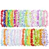 Torkade blommor 50100 st tropiska Hawaiian Leis Garland Artificial Flower Necklace Birthday Bridal Summer Party Hawaii Beach Decoration Supplies 230725