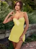 Summer Mini sukienka Czarna sukienka bez rękawów Sukienki Paski Czerwona sukienka moda stroje uliczne 2023 BodyCon sukienki vestidos