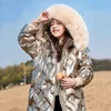 Down Coat 2023 Girls Parka Long Coats Winter Waterproof Fur Collar Hooded Jackets Big Kids Thick Warm Cotton Outerwear Teenage Snowsuit HKD230725