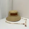 High Version Projektant Hat Lowe Nowa seria Letnia Ribbon Canvas Sunshade Hat Wide Brim Fisherman Star tego samego niebieskiego stylu mężczyzn i kobiet