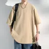 2023 Streetwear Summer Mens Oversiase T Shirt Batik Kwas Kwas T-shirty Kobiety z krótkim rękawem ciężki tkanina bawełniana koszulki