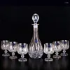 Wine Glasses 7Pcs/Set Various Styles Crystal Glass Cup Whiskey And Brandy High Capacity Bar El Party Home Drinking Ware