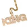 مغني الراب بلينغ مجوهرات مخصصة 8 مم قلادة روابط كوبية كوبية