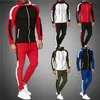 Men's Tracksuits Autumn Winter Mens Tracksuit Set 2 Pcs Set Men Gradient Sweatsuits Sports Suit Gym Clothes Running Set Men Clothing Male Sets 201210 Z230725