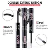 False Eyelashes Lash Bond and Seal Glue Mascara Wand for DIY Eyelash Extension Clusters with Lash Applicator and Removal Tool Tweezers Makeup 230725