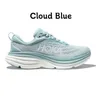 Бесплатная доставка Hoka One кроссовки Clifton 9 8 X2 Cloud Blue Summer Song Cyclamen Мужчины Женщины Спортивные кроссовки на открытом воздухе Кроссовки 36-45