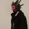 Masques de fête faits à la main bricolage LED masque Cyberpunk masque de cosplay visage personnalisé casque de science-fiction jouets de fête pour hommes et femmes 230724