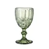 Verres à vin SZ 10 oz gobelet en verre coloré avec tige 300 ml motif Vintage verres romantiques en relief pour la fête de mariage